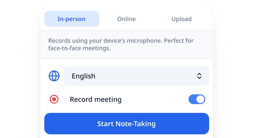 Start note-taking illustration